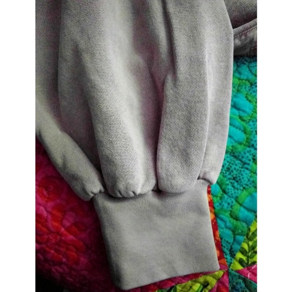 Madewell size M Mauve Bubble sleeve sweatshirt New - Picture 4 of 7